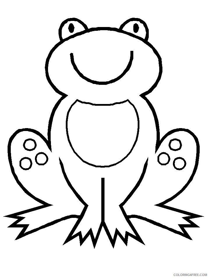 frog coloring pages for preschooler Coloring4free
