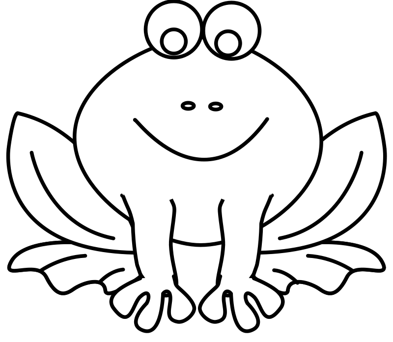 frog coloring pages for toddler Coloring4free