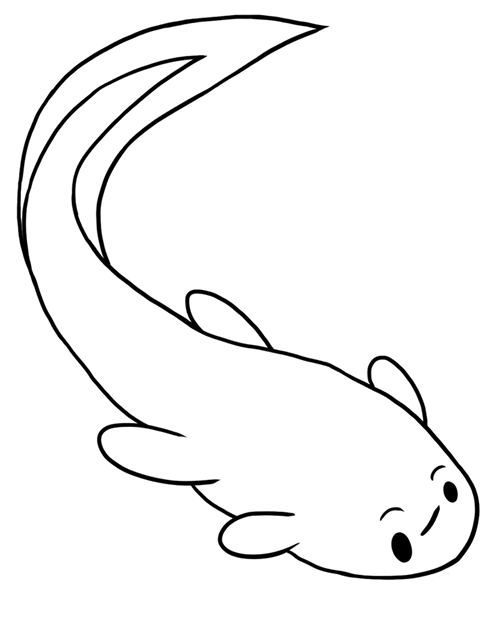 frog coloring pages tadpole Coloring4free