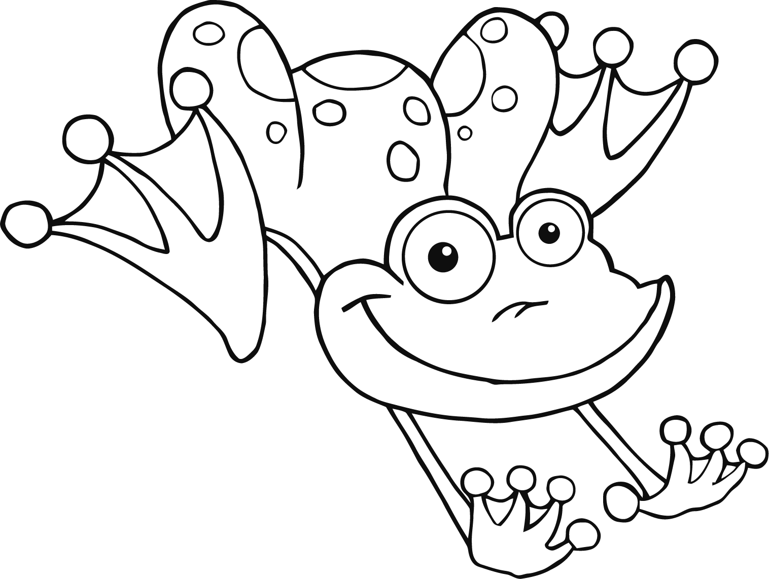 frog jumping coloring pages Coloring4free