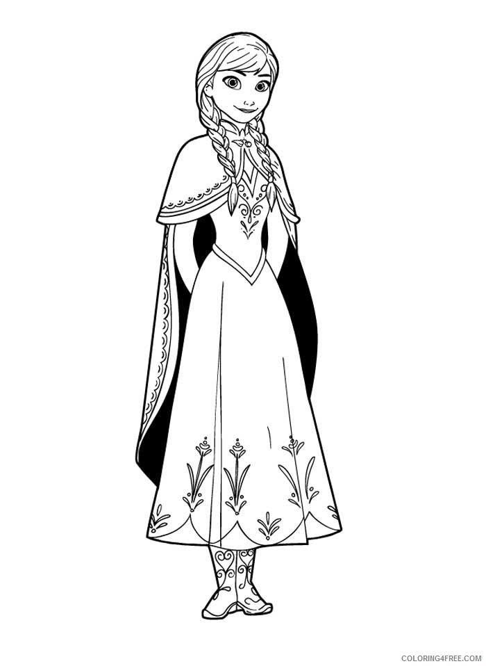 frozen anna coloring pages Coloring4free