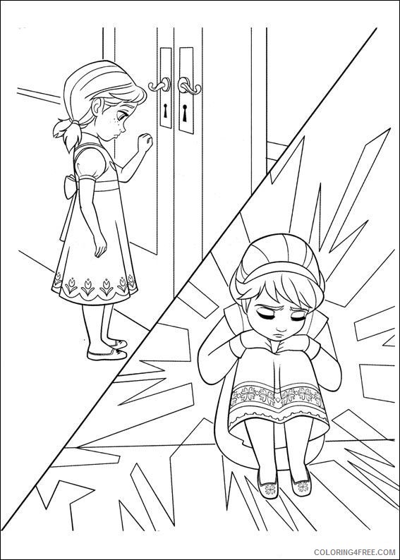 frozen coloring pages anna and elsa kids Coloring4free