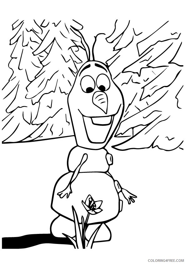frozen coloring pages olaf the snowman Coloring4free