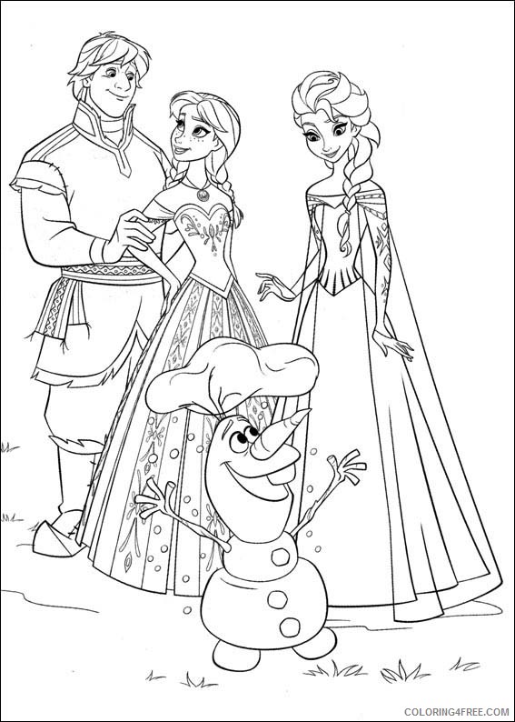 frozen coloring pages to print Coloring4free