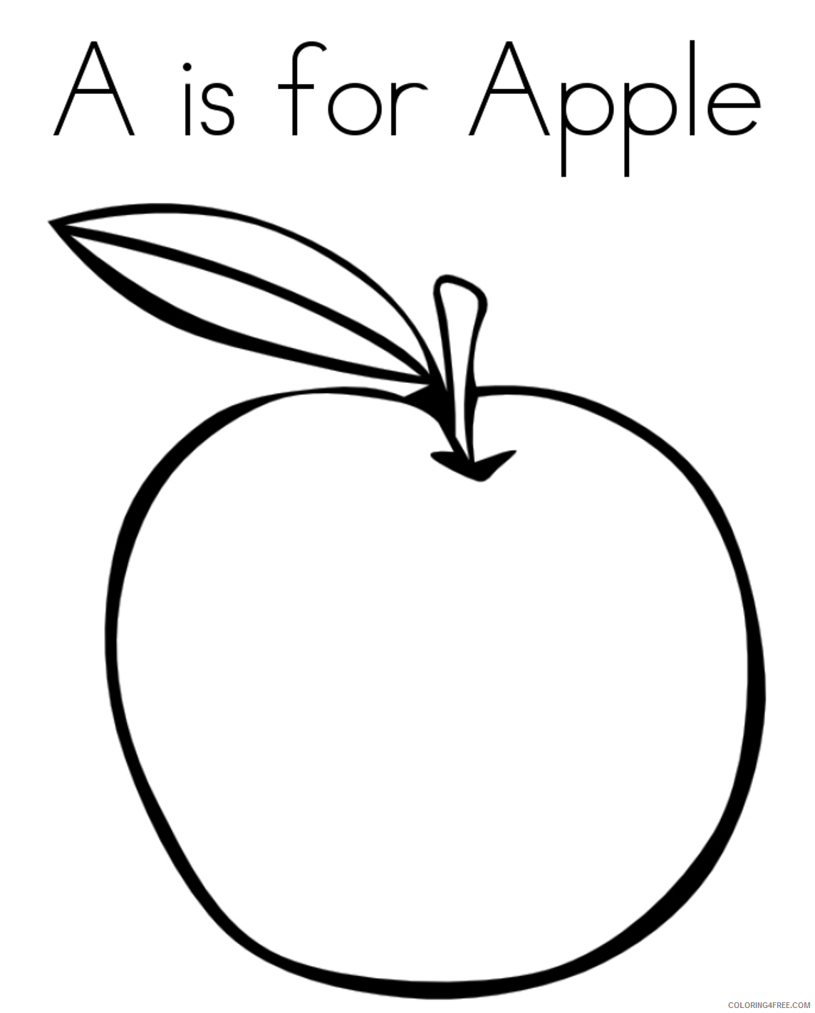 fruit coloring pages for preschooler Coloring4free