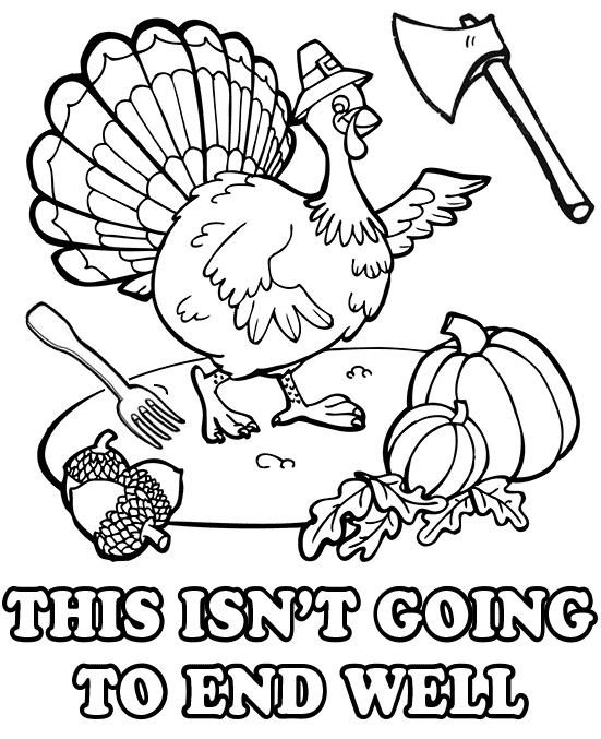 fun thanksgiving coloring pages Coloring4free