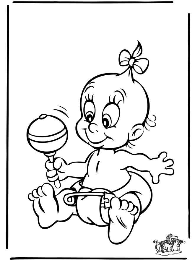 funny baby coloring pages Coloring4free