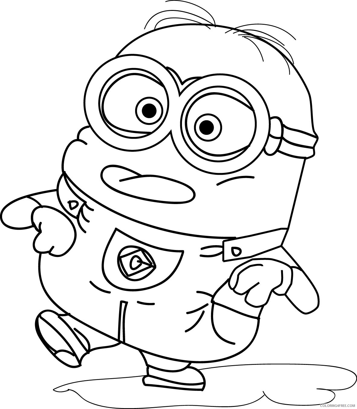 funny minions coloring pages to print Coloring4free