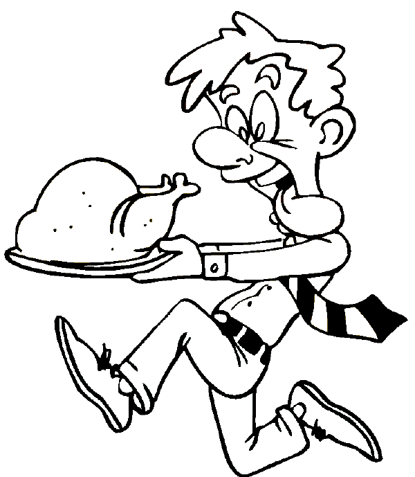 funny thanksgiving coloring pages Coloring4free