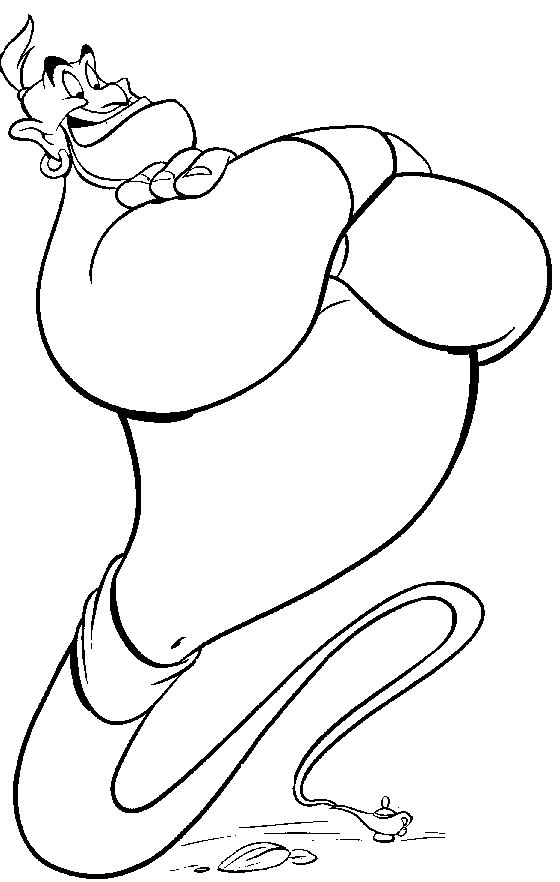 ganie in aladdin coloring pages Coloring4free