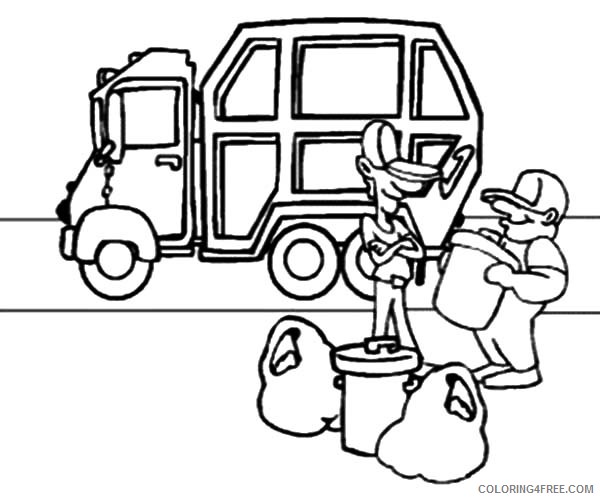 garbage truck coloring pages Coloring4free