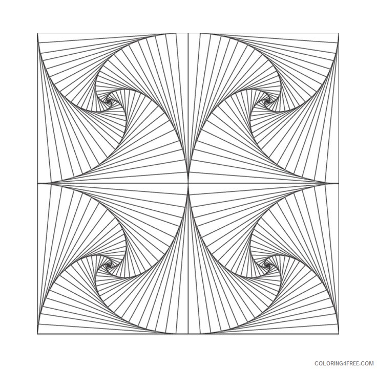 geometric coloring pages for adults Coloring4free