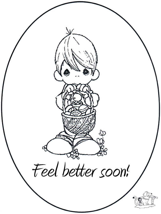 get well soon coloring pages feel better Coloring4free