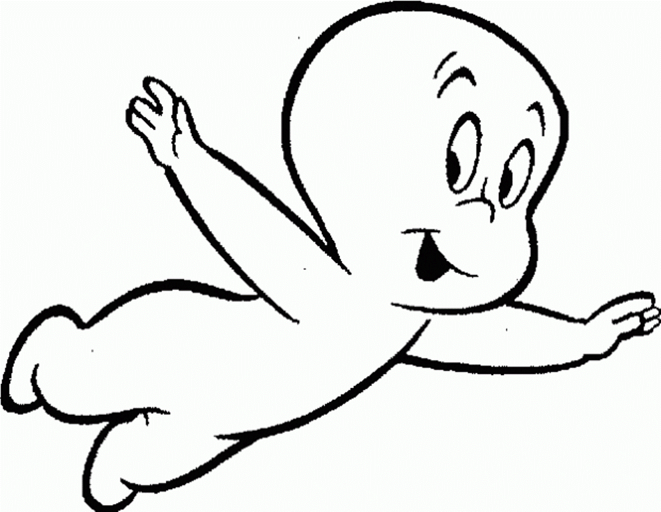 ghost coloring pages casper Coloring4free