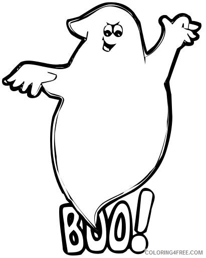 ghost coloring pages for kids printable Coloring4free