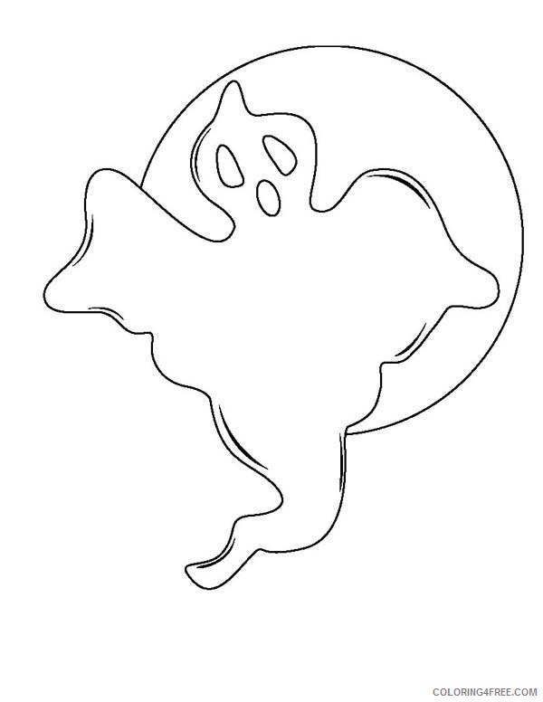 ghost coloring pages to print Coloring4free