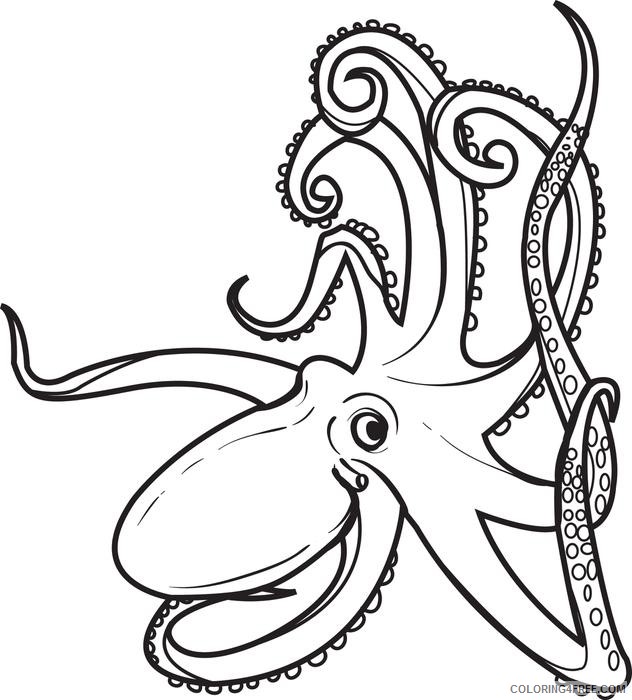 giant octopus coloring pages printable Coloring4free