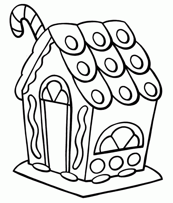 gingerbread house coloring pages for preschooler Coloring4free