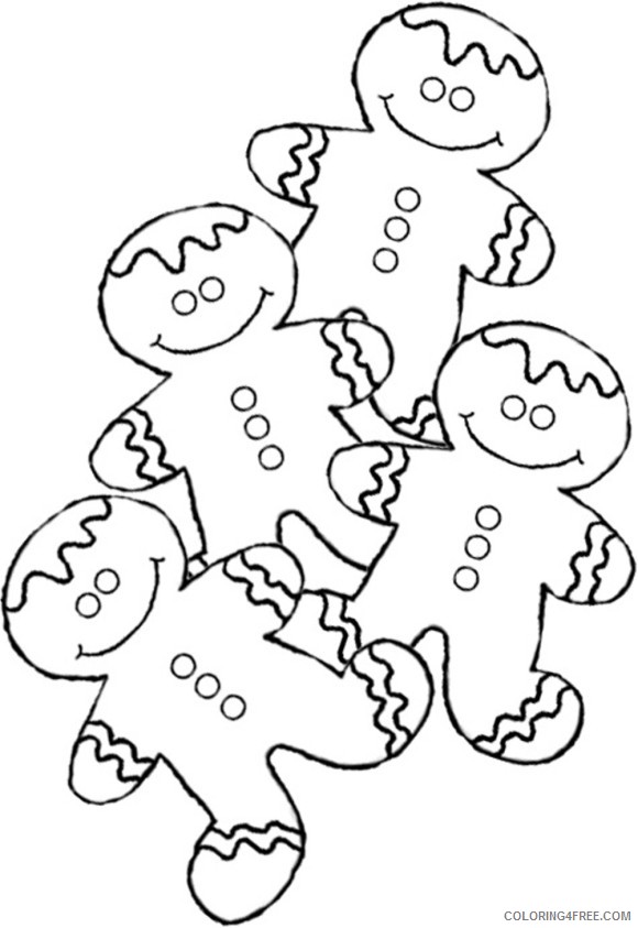 gingerbread man coloring pages printable for kids Coloring4free