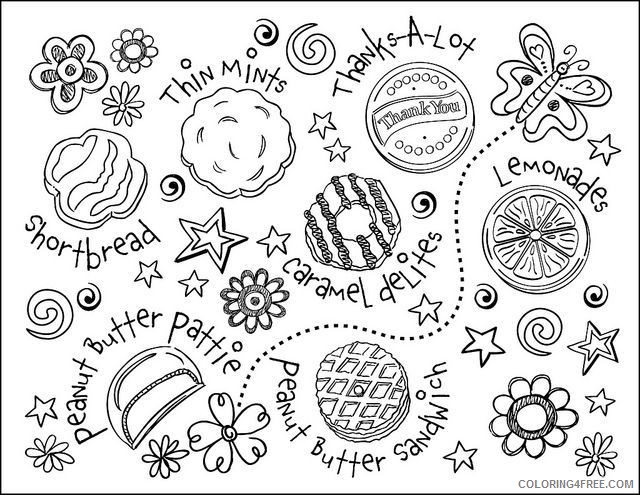 girl scout coloring pages cookies Coloring4free