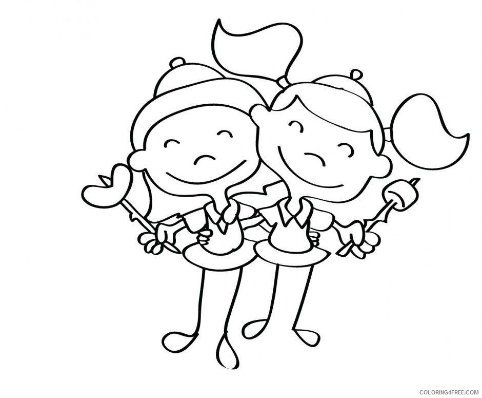girl scout coloring pages for kids Coloring4free