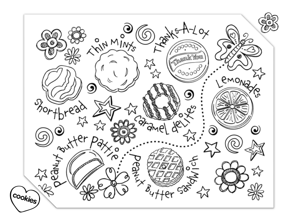 girl scout cookies coloring pages Coloring4free