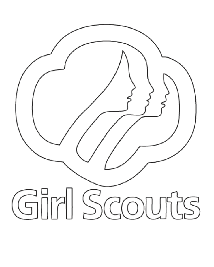 girl scout logo coloring pages Coloring4free