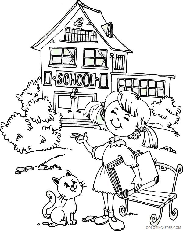 girls back to school coloring pages Coloring4free