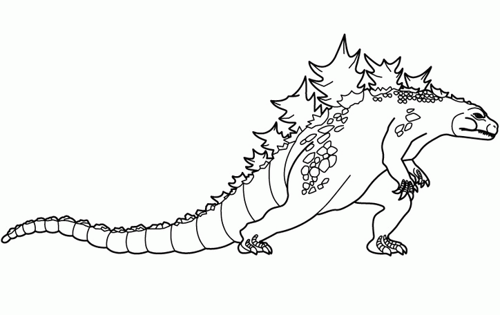 godzilla coloring pages for kids Coloring4free