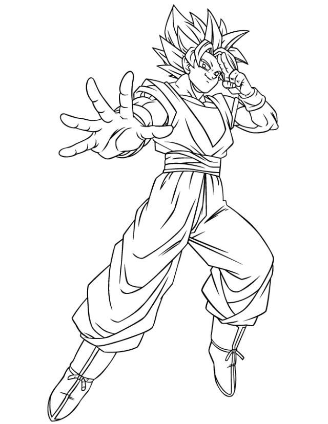 goku coloring pages dbz Coloring4free