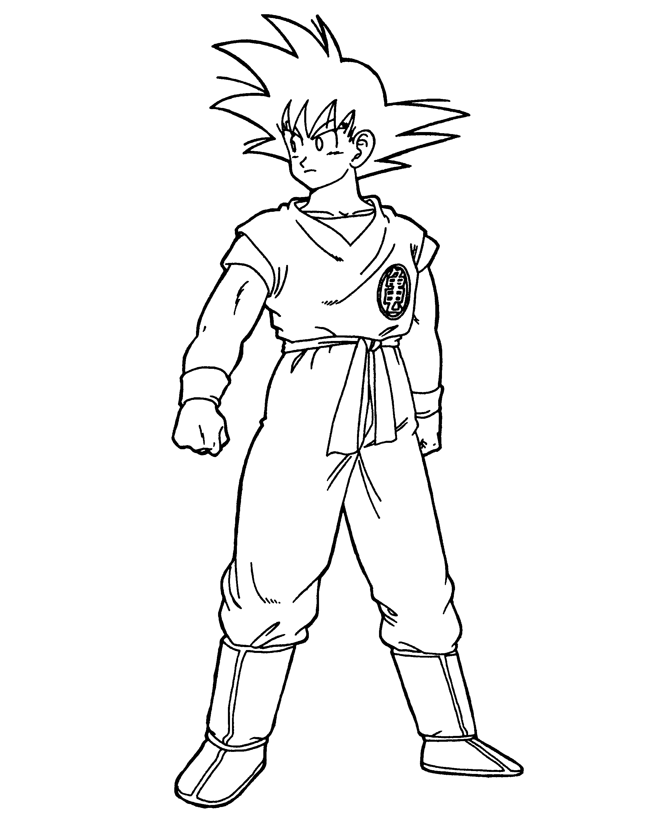 goku coloring pages for kids Coloring4free