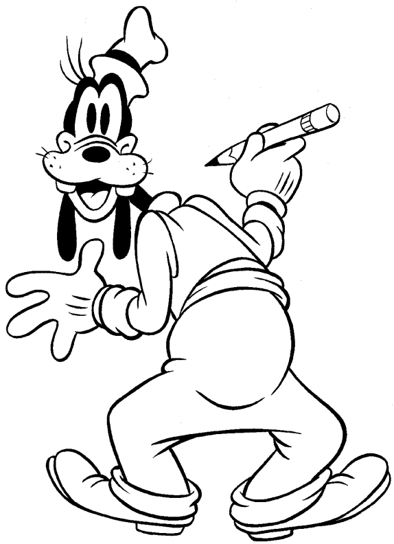 goofy coloring pages for kids Coloring4free