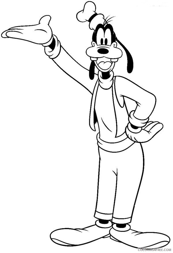 goofy coloring pages to print Coloring4free