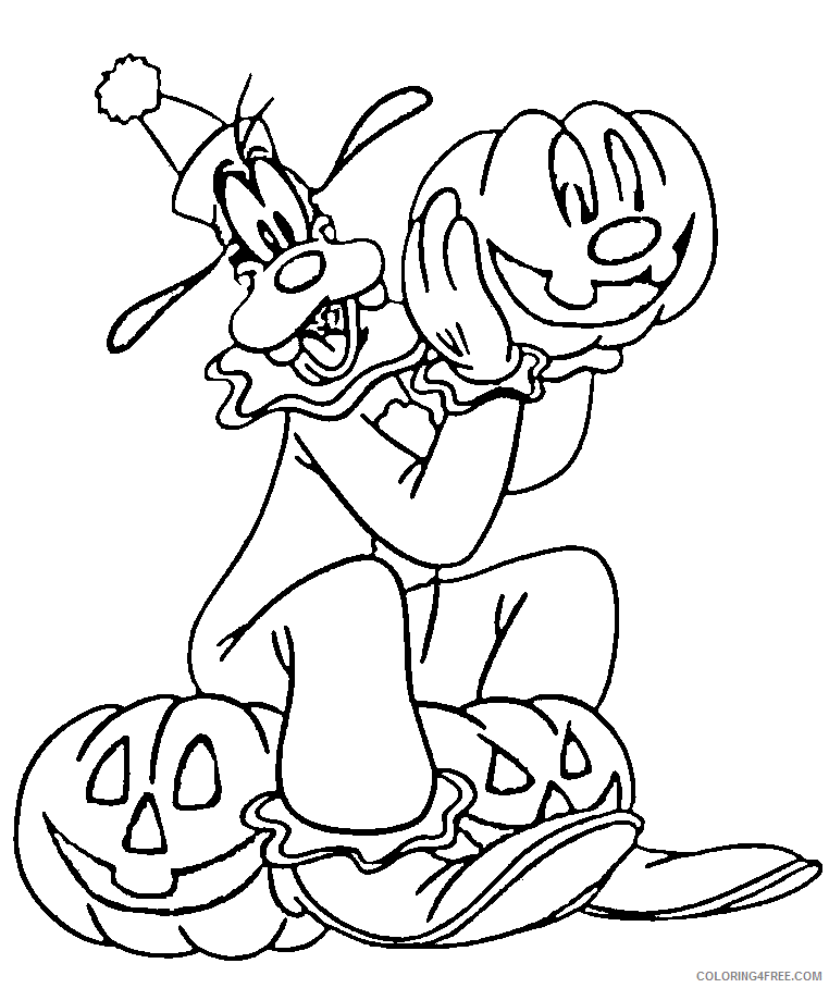 goofy halloween coloring pages Coloring4free