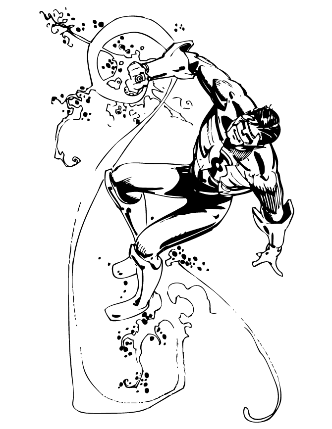 green lantern coloring pages for boys Coloring4free