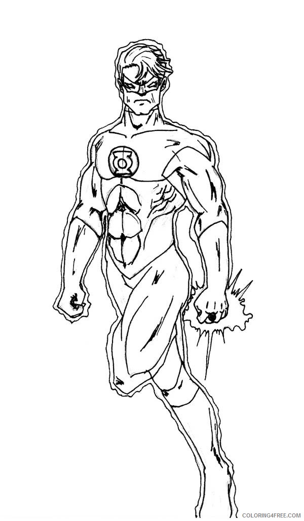 green lantern coloring pages free to print Coloring4free