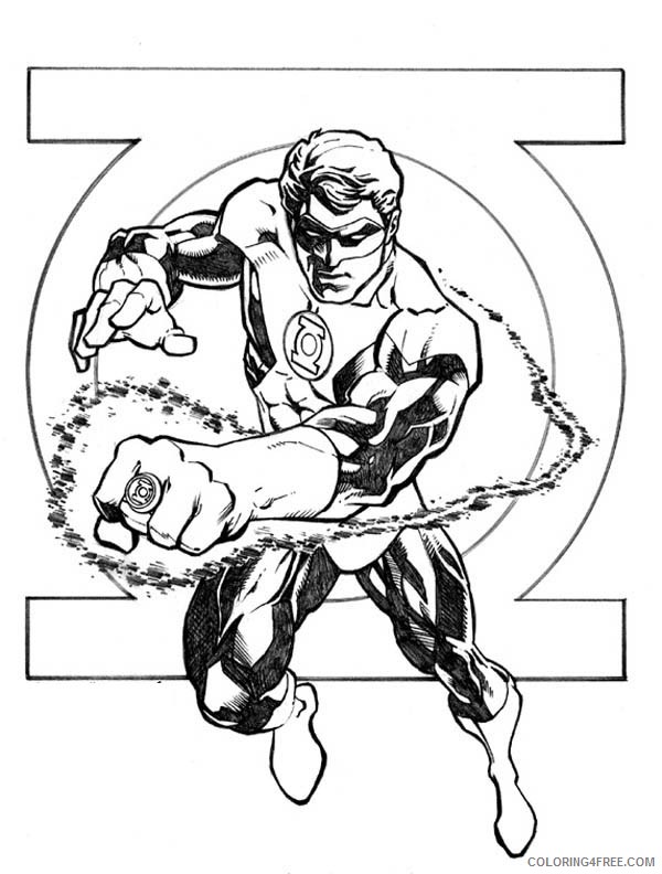 green lantern coloring pages printable Coloring4free