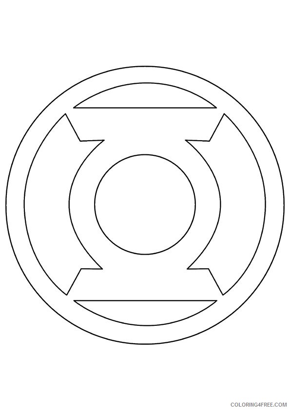 green lantern logo coloring pages Coloring4free