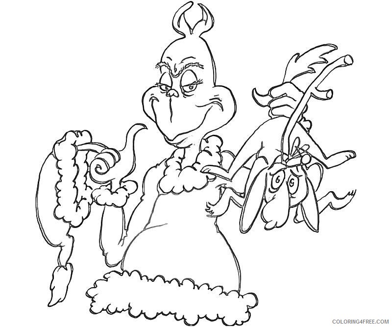 grinch and max coloring pages Coloring4free