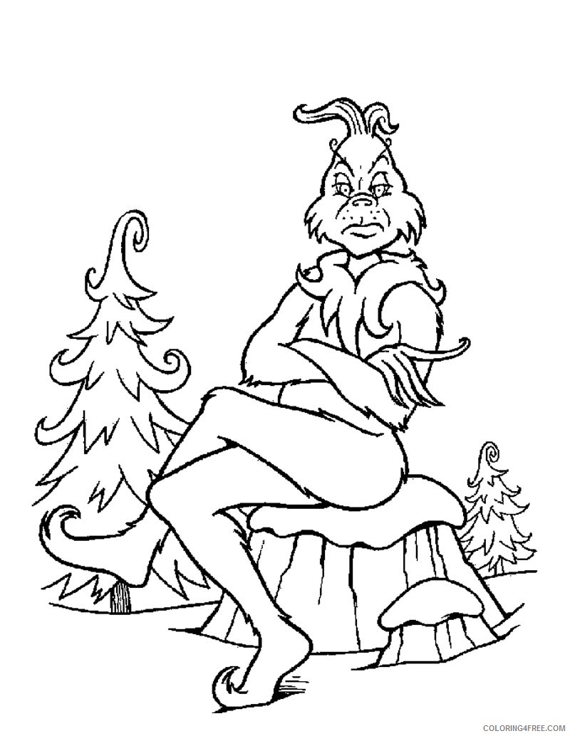 grinch coloring pages to print Coloring4free