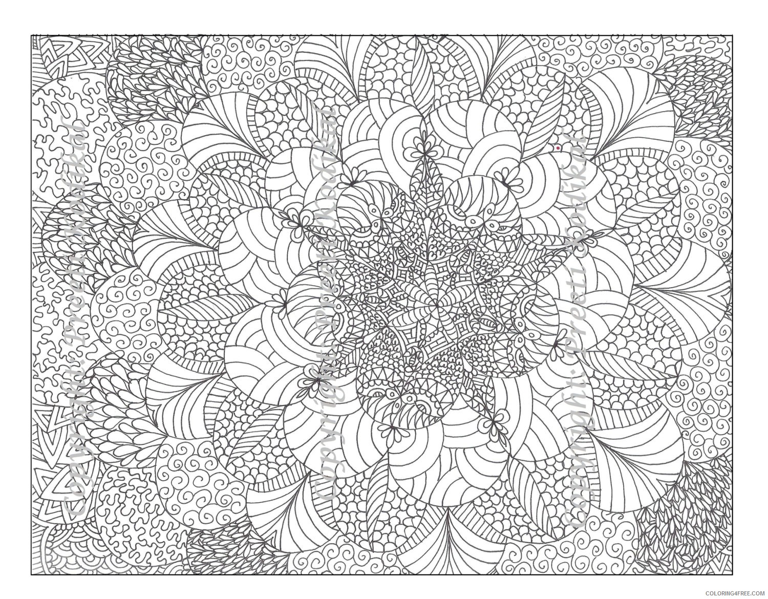 grown up coloring pages to print Coloring4free
