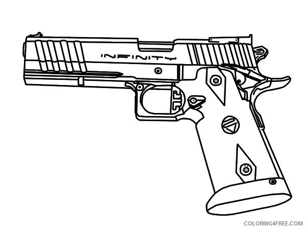 gun coloring pages pistol Coloring4free