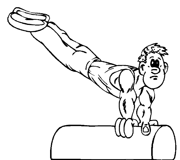 gymnastics coloring pages free to print Coloring4free