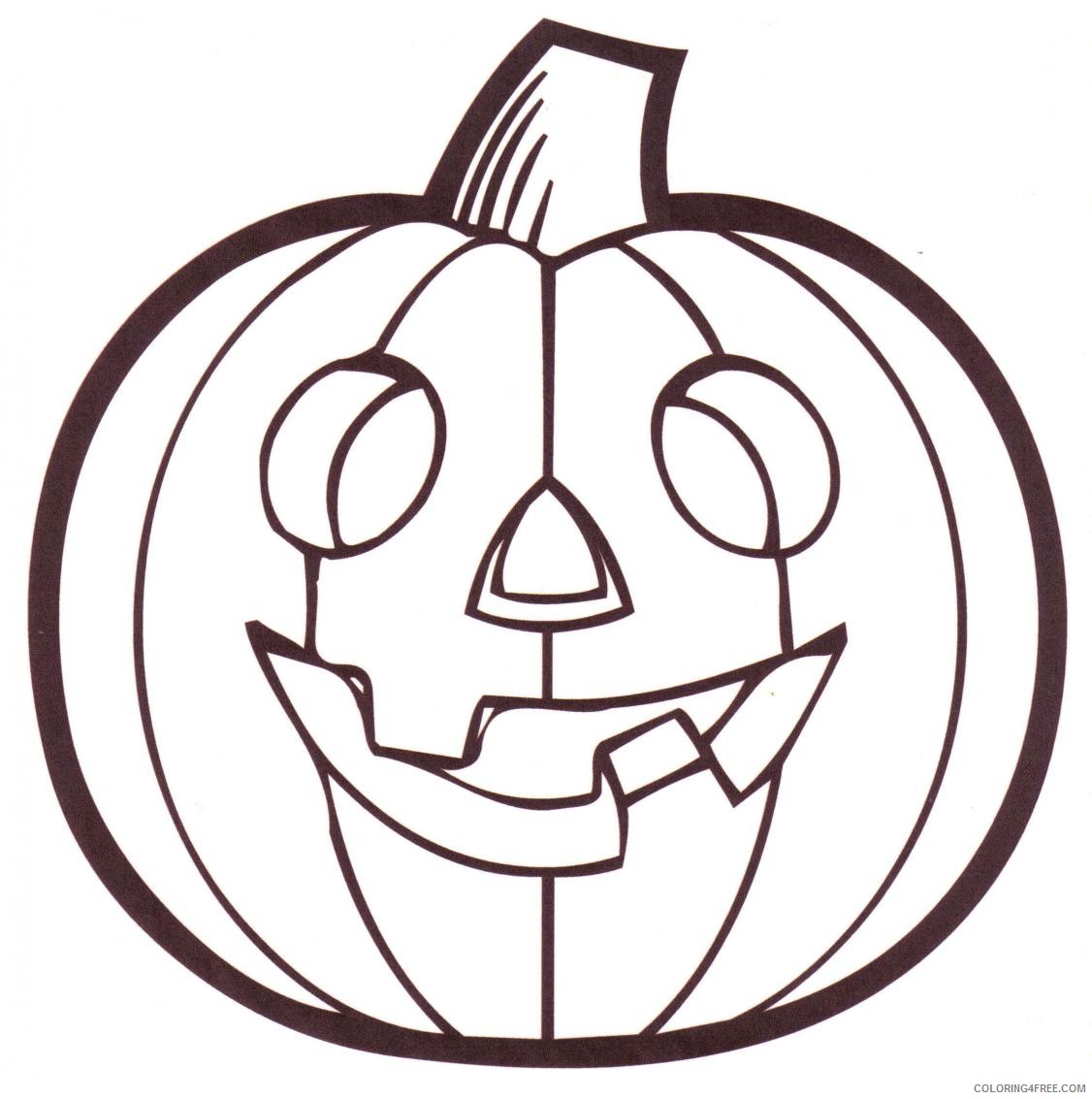 halloween pumpkin coloring pages for kids Coloring4free
