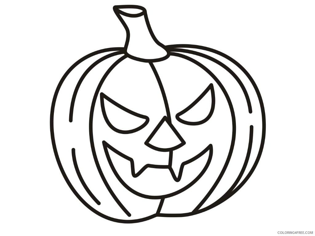 halloween pumpkin coloring pages printable Coloring4free