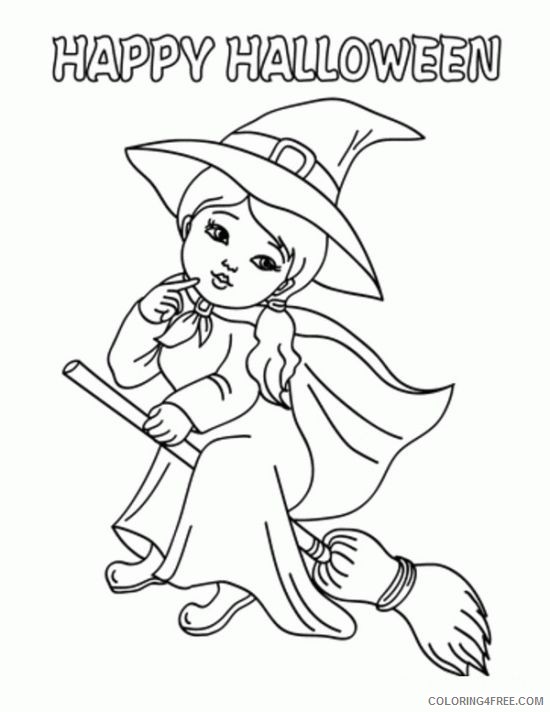 halloween witch coloring pages Coloring4free
