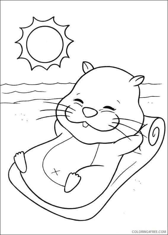 hamster coloring pages zhu zhu pets Coloring4free