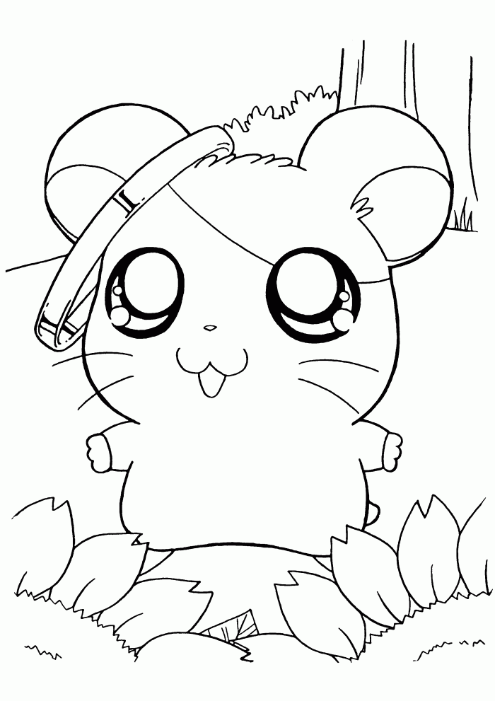 hamster hamtaro coloring pages Coloring4free