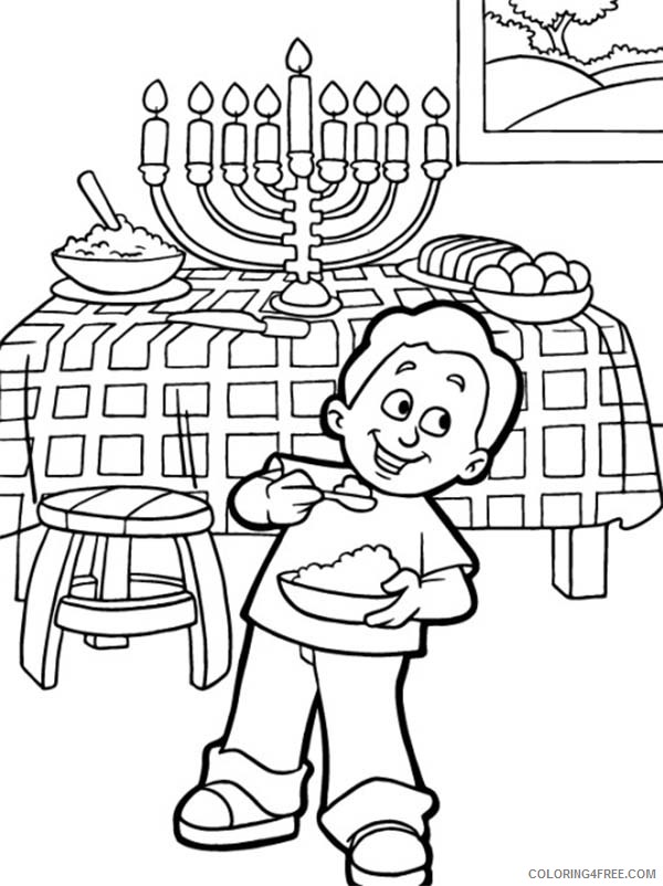 hanukkah coloring pages for boys Coloring4free
