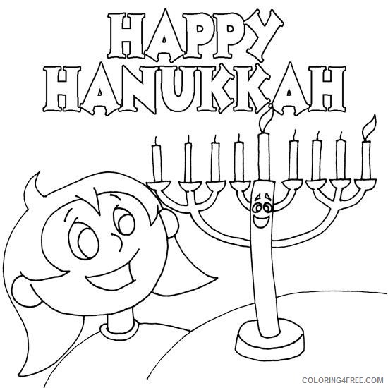 hanukkah coloring pages for girls Coloring4free